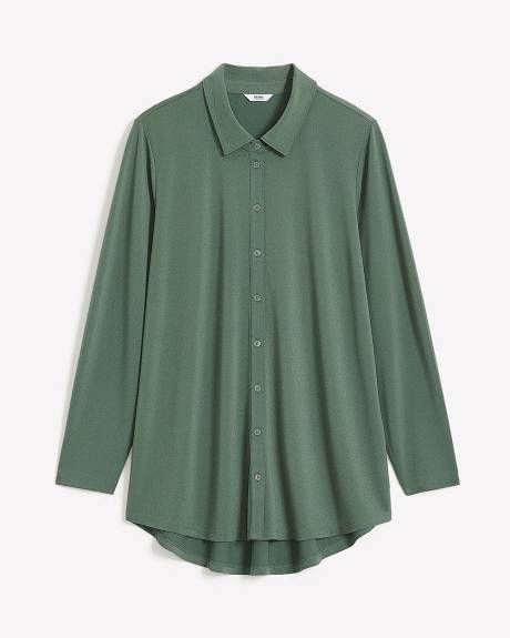 Buttoned-Down Knit Shirt