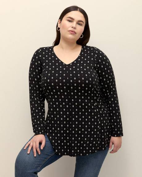 V-Neck Tunic with Princess Seams