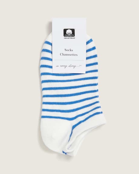 Striped Fashion No-Show Socks - In Every Story