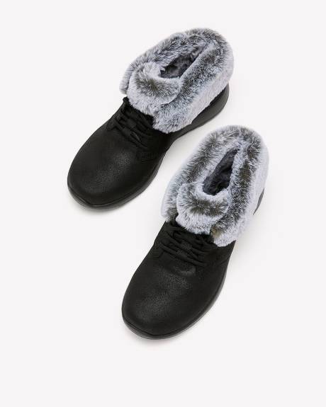 Wide Width, Cozy Charm Lace-Up Winter Boot - Skechers