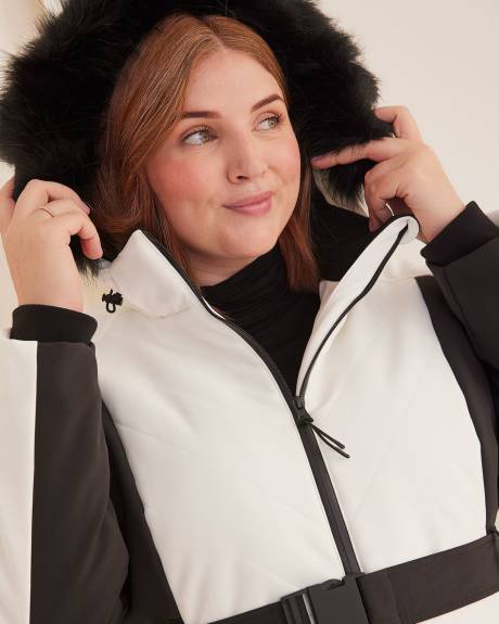 Responsible, Black & White Snow Jacket - Active Zone