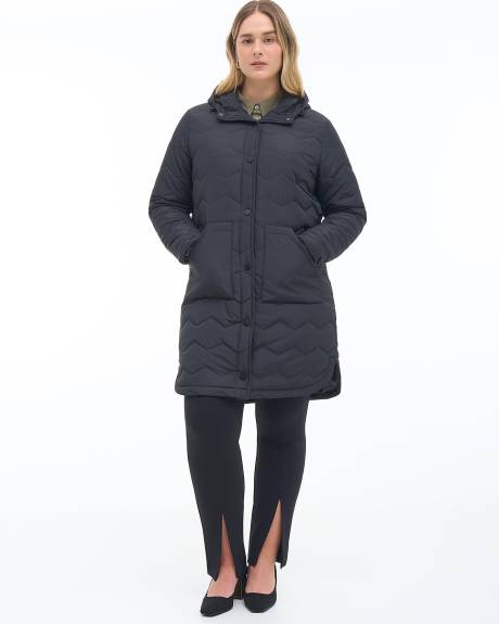 Responsible, Quilted Hooded Jacket - Addition Elle