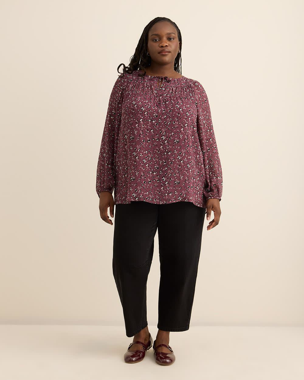 Shirred Swing Blouse Shirred Swing Blouse