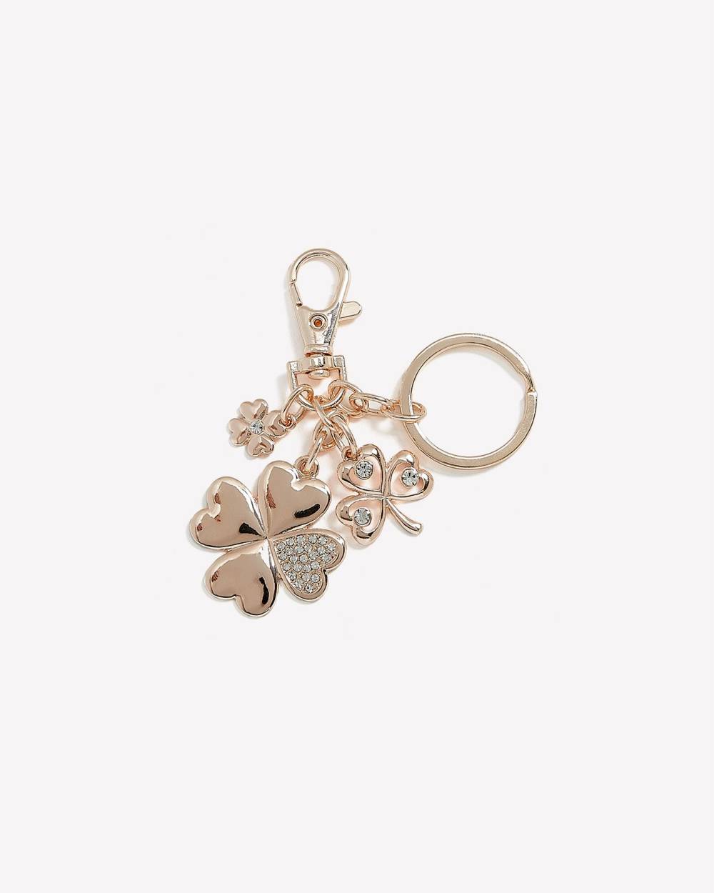 Rose Gold Clover Keychain | Penningtons