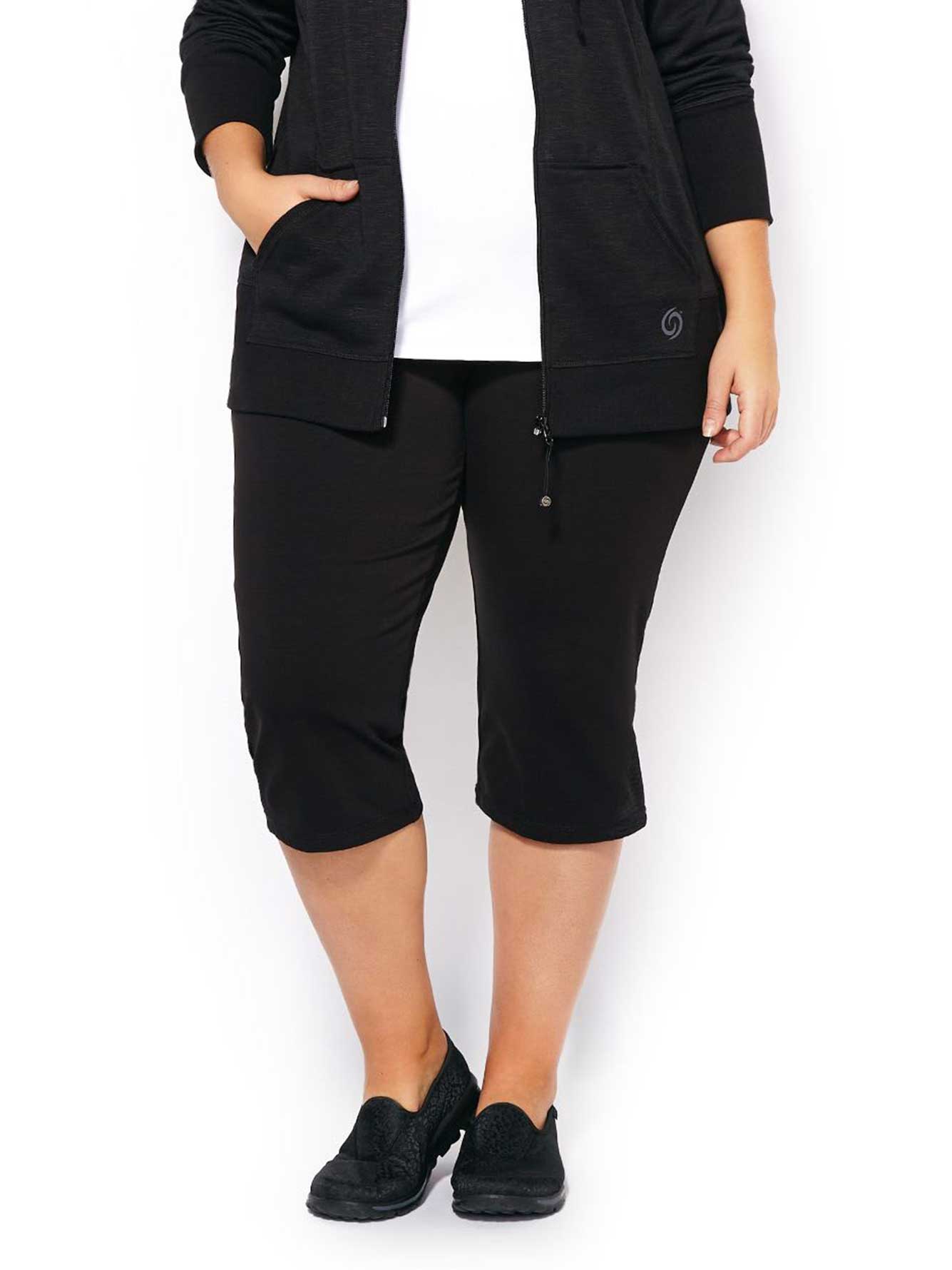 ActiveZone Basic PlusSize Yoga Capri Penningtons