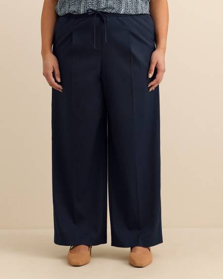 Pantalon &agrave; enfiler &agrave; jambe &eacute;vas&eacute;e