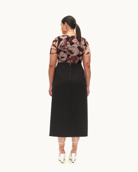 Black Midi Cargo Skirt - Addition Elle