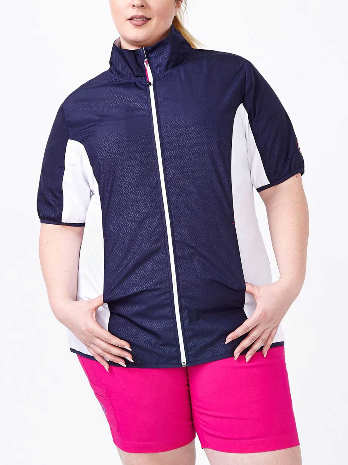 Sports PlusSize Short Sleeve Golf Jacket Penningtons