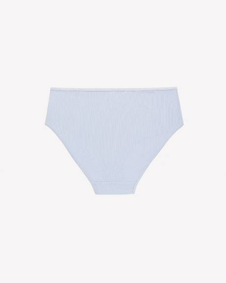 High-Cut Ribbed Knit Brief - ti Voglio