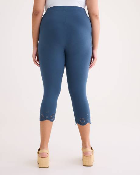 Legging capri avec broderies à l'ourlet - Essentiels PENN.