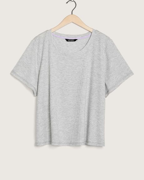 Haut de pyjama court à tissu gaufré - tiVOGLIO