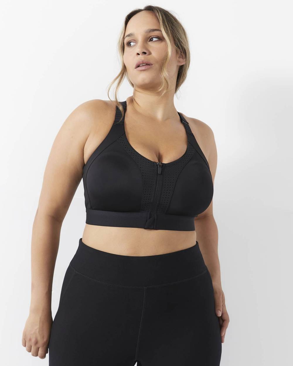 Soutien-gorge sport sans armature à maintien moyen, doublure en mesh -  Active Zone