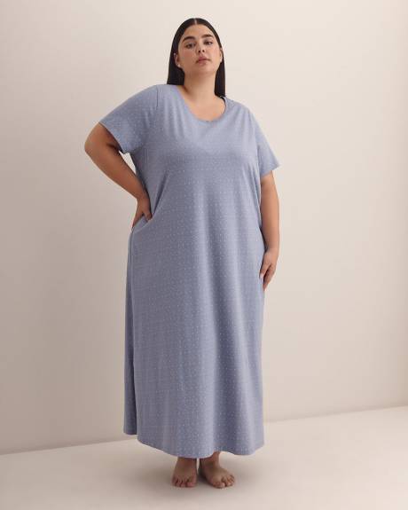 Chemise de nuit longue avec doubles pois - ti Voglio
