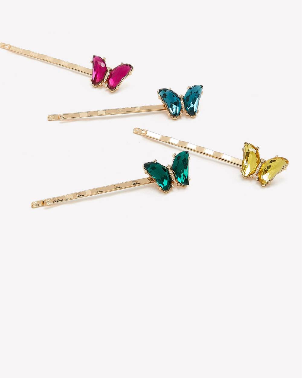 Barrettes à cheveux avec petit papillon, ens. de 4