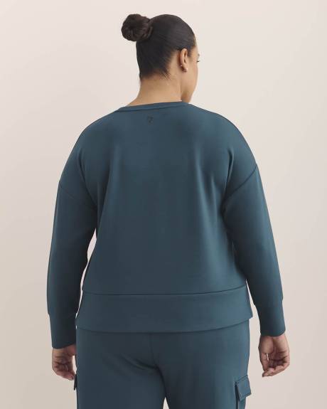 Light Knit Crewneck Sweatshirt - Active Zone