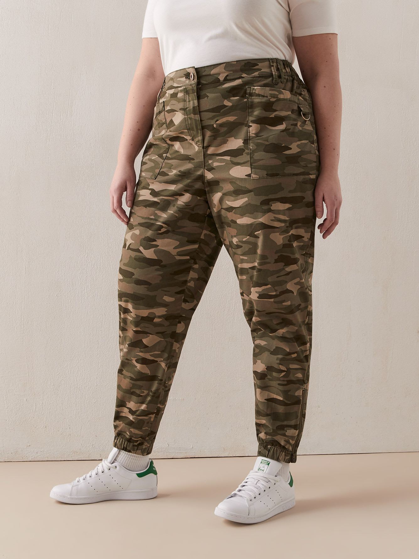 Printed Cargo Pant - Addition Elle