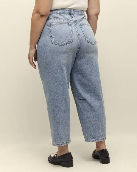High-Rise Barrel-Leg Jeans - d/C JEANS
