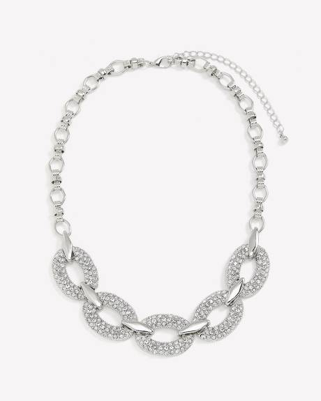 Collier court à gros maillons scintillants - Addition Elle