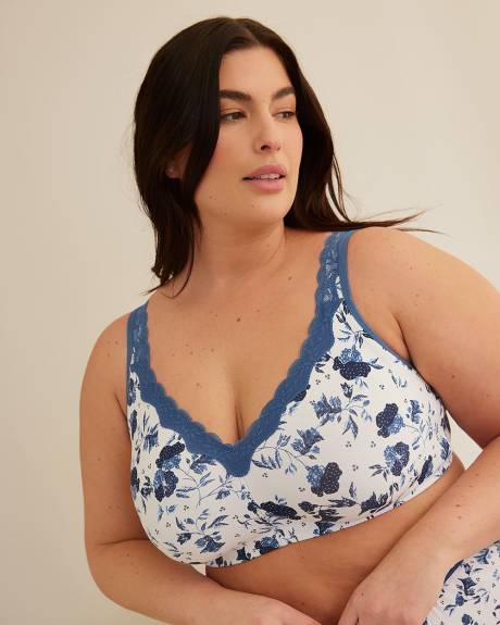 Soutien-gorge en coton sans armatures avec dentelle - ti Voglio