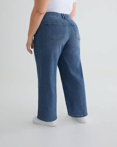 Responsible, Petite, Curvy-Fit Wide-Leg Jeans - d/C JEANS
