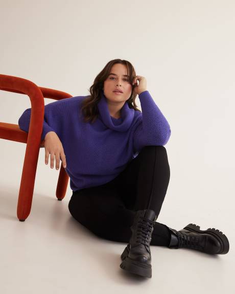 Sweater with Long Dolman Sleeves