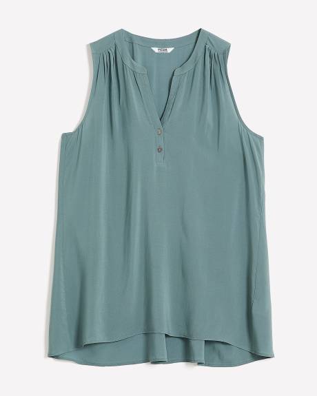 Blouse en challis sans manches