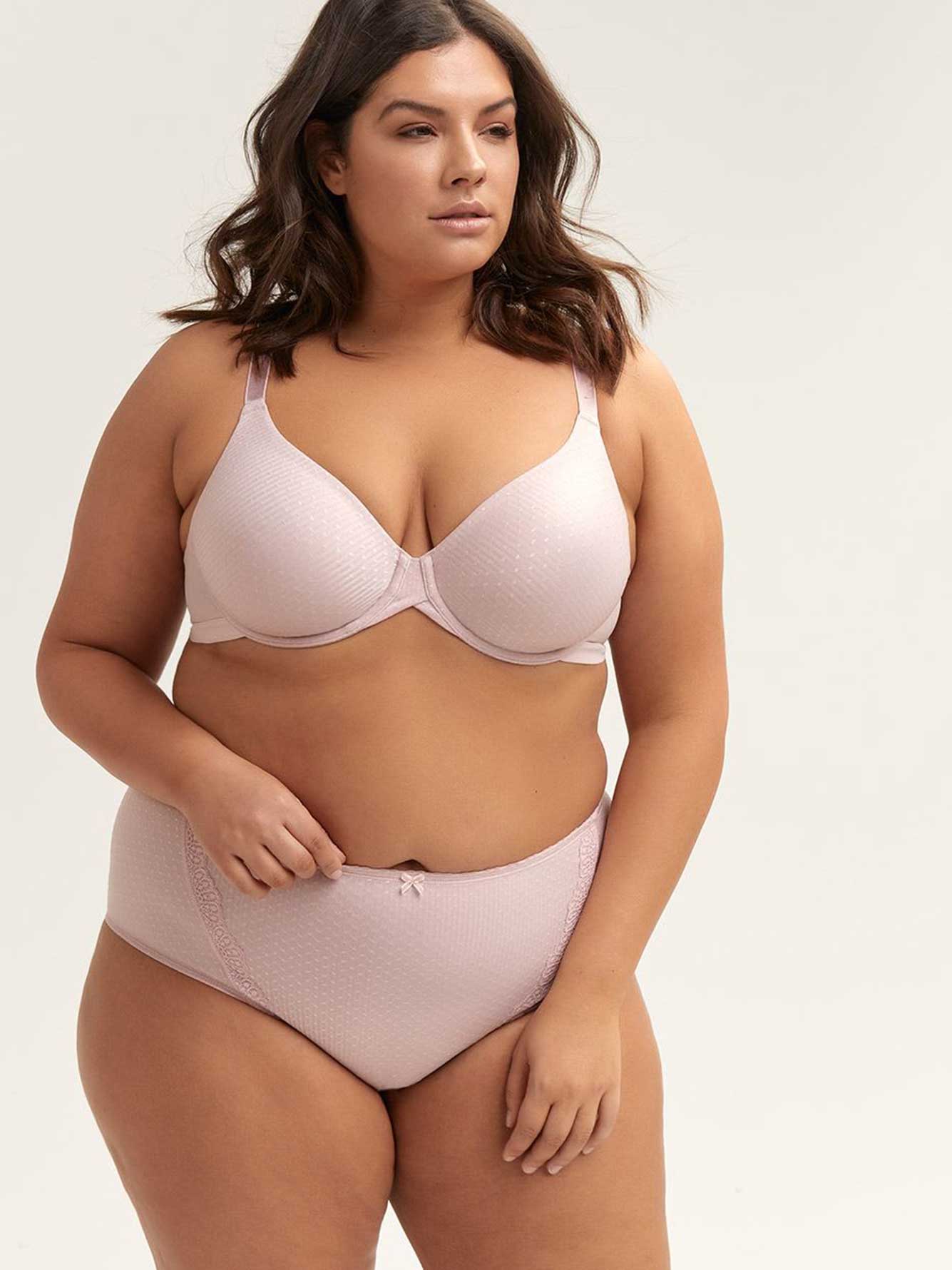 Jacquard Soft Cup Bra with CrissCross Detail, G & H Cups ti Voglio Penningtons