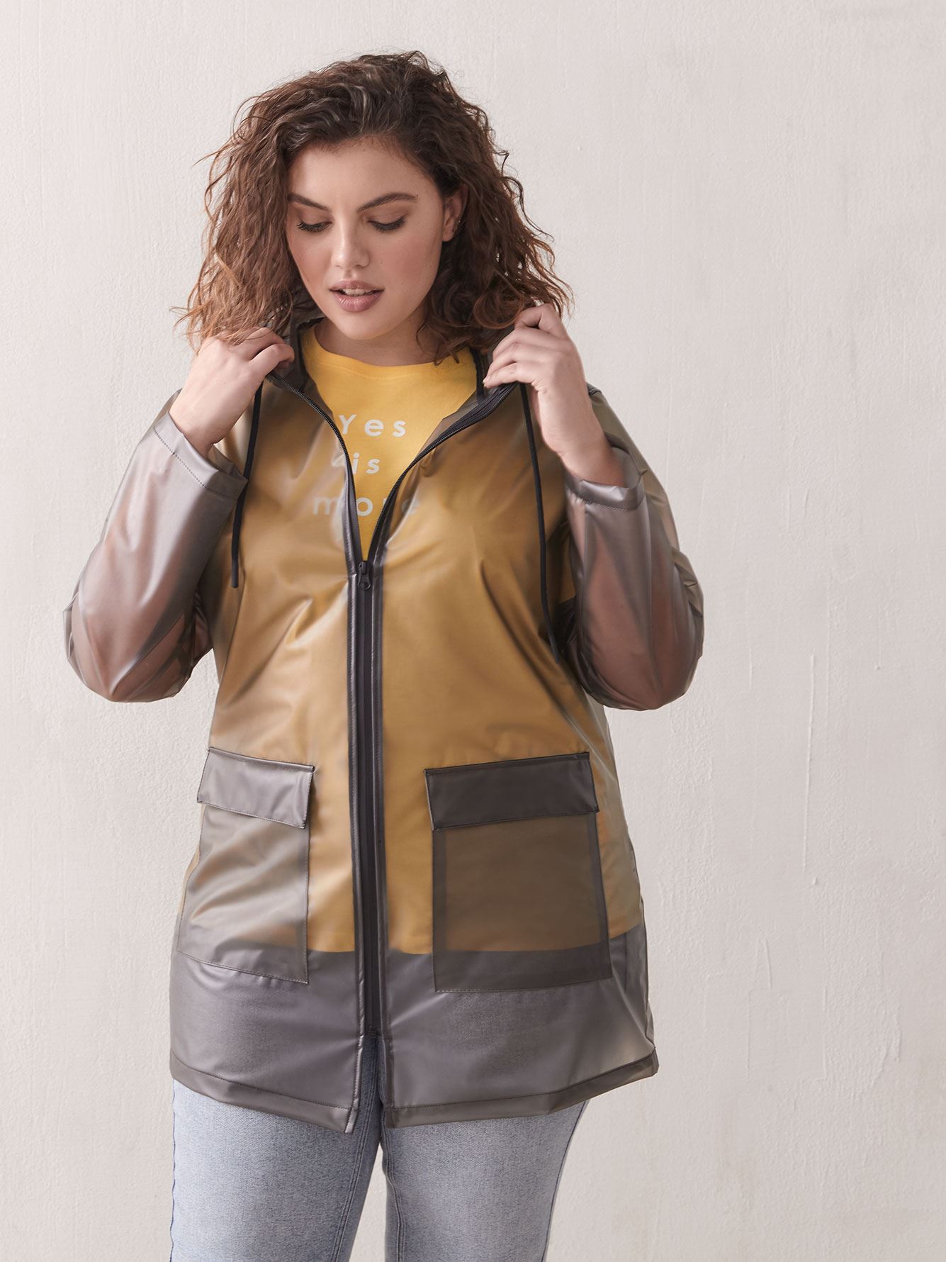 elle raincoat