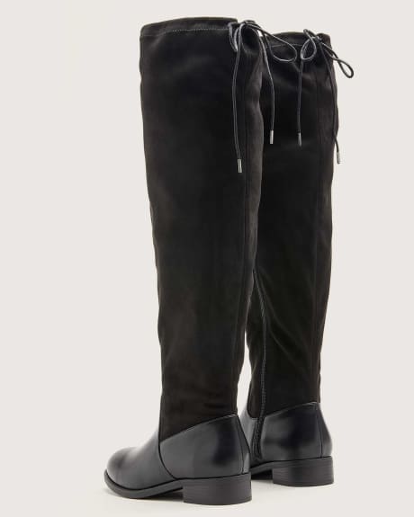 Extra Wide Width Over-The-Knee Microsuede Boots - Addition Elle