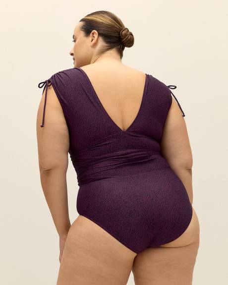 Purple Zebra One-Piece Swimsuit