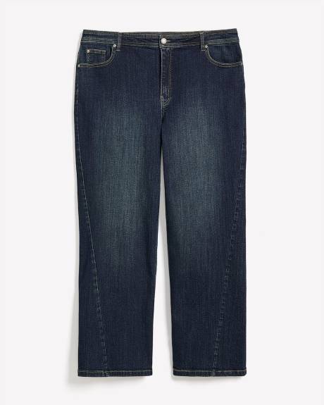 Forward Seam Ultra-Wide-Leg Denim Pant - Addition Elle