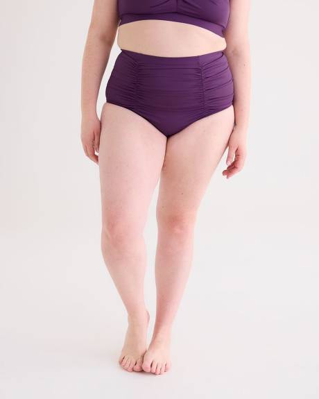Culotte de maillot taille haute unie