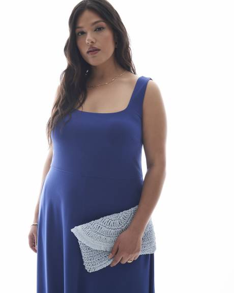 Sleeveless Fit & Flare Midi Dress - Addition Elle