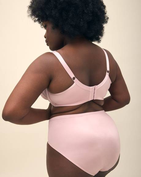 Unlined Lilac Underwire Bra with Embroidery - Déesse Collection