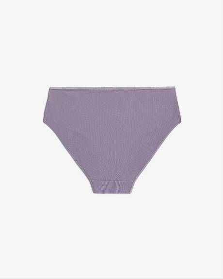 Culotte échancrée côtelée violette - ti Voglio