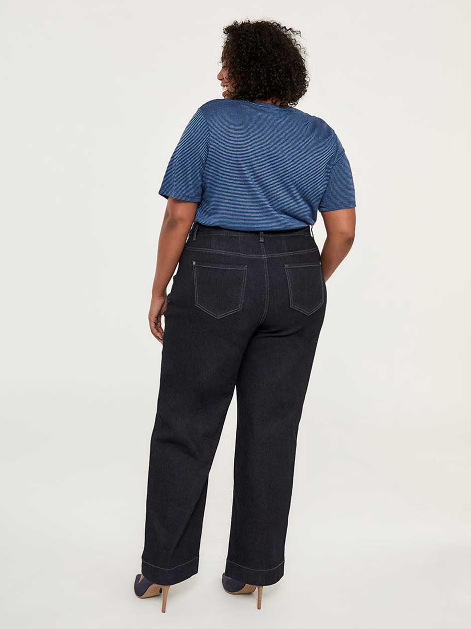 ONLINE ONLY - Tall Curvy Fit Wide Leg Jean - d/C JEANS