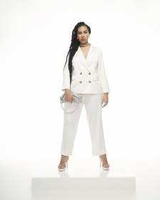 Veston blanc à double boutonnage - Addition Elle