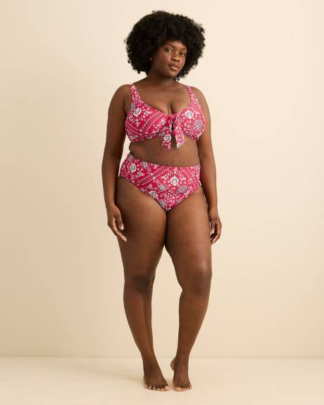 Haut de bikini avec d&eacute;tail nou&eacute; au devant