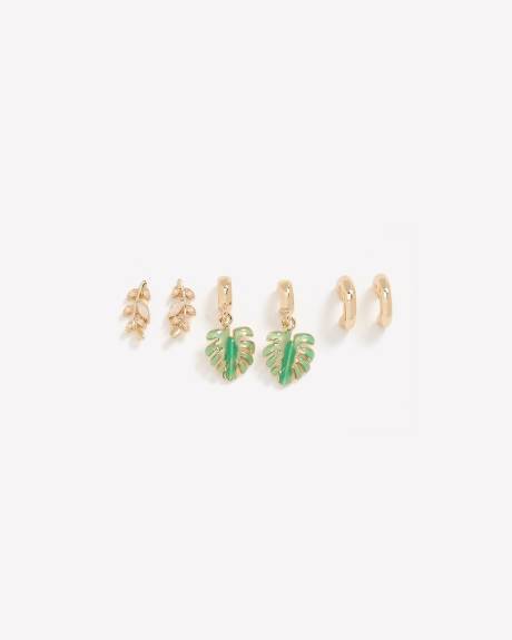 Mini Assorted Earrings, Set of 3