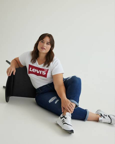 Boyfriend-Fit Jeans, Dark Denim - Levi's