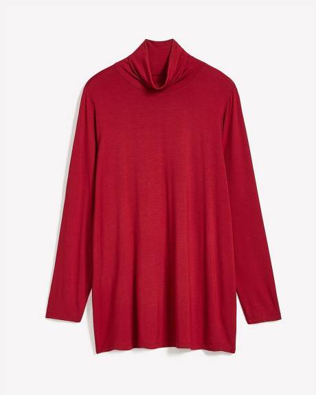 Red Long-Sleeve Knit Turtleneck - PENN. Essentials