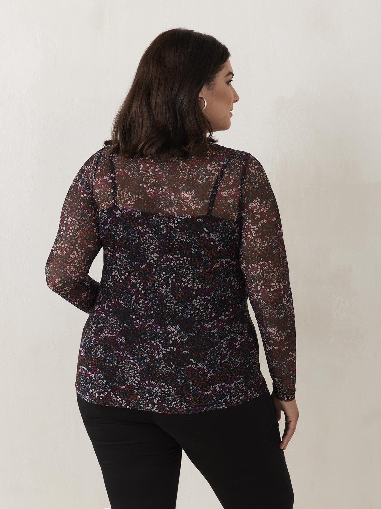 Printed LongSleeve Knit Top Penningtons