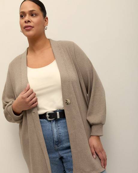 Long-Sleeve Knit Cardigan