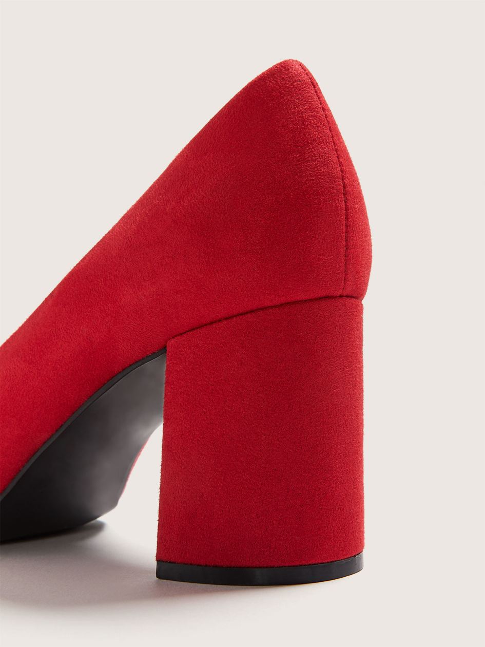 Wide Block Heel Pointed Toe Pump Addition Elle Penningtons