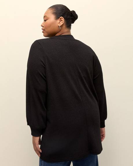 Long-Sleeve Knit Cardigan