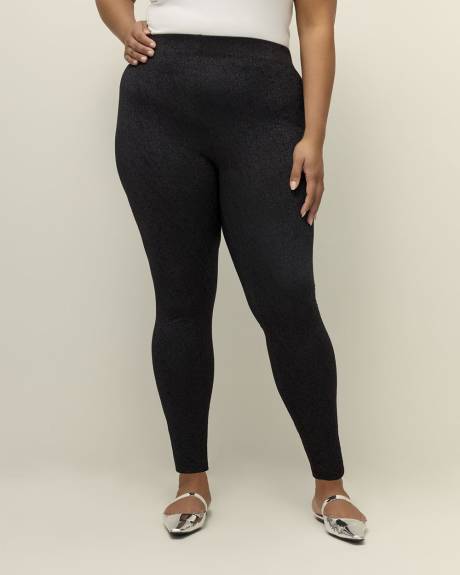 Rose Textured Fashion Legging