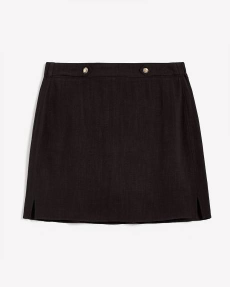 Jupe-short nautique en mélange de lin