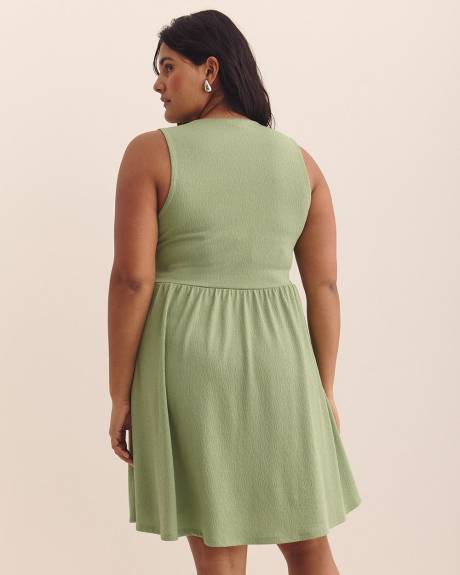 Robe trapèze sans manches à col rond - Addition Elle