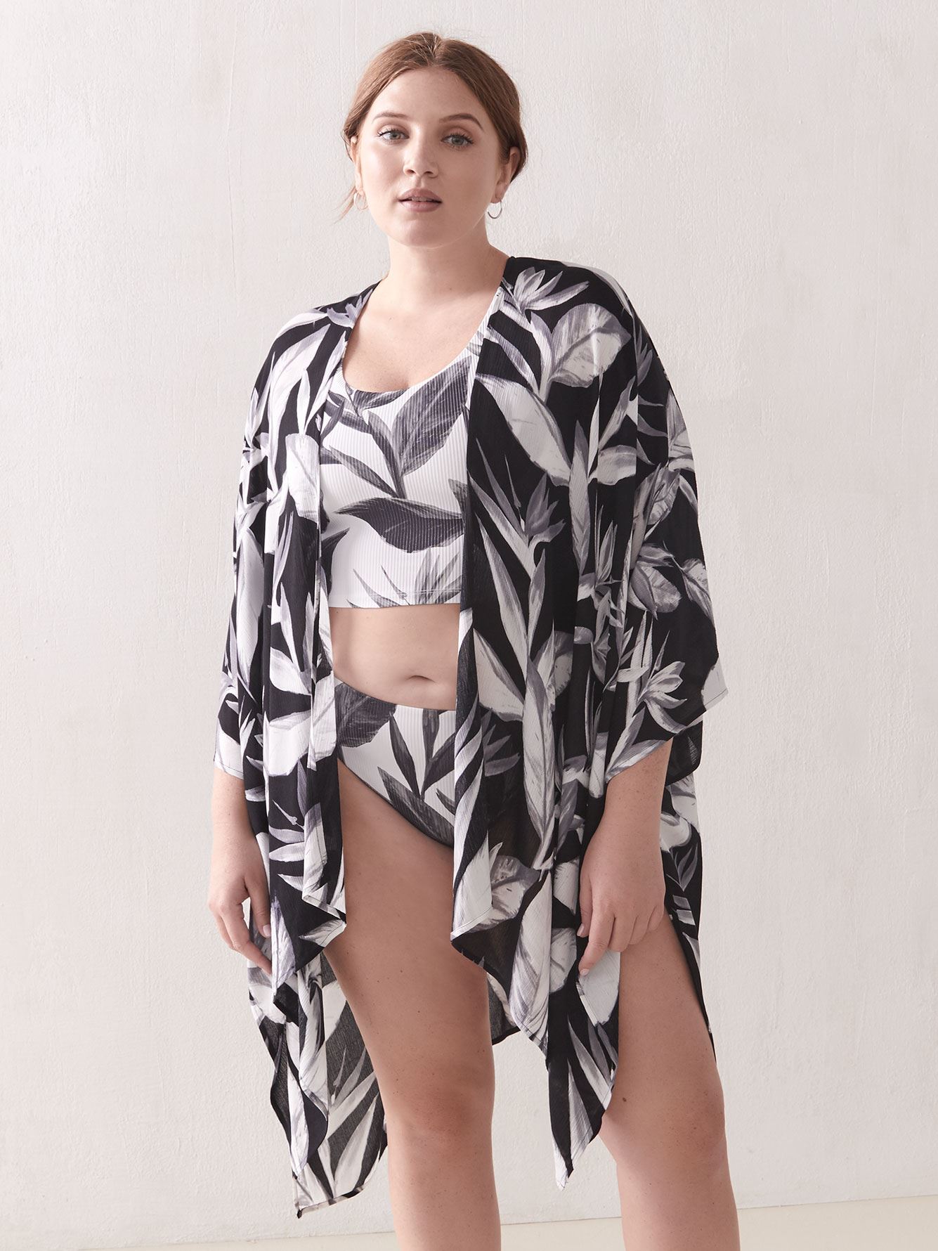 white swim cover up