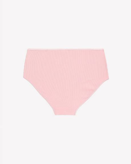 Culotte côtelée avec élastiques scintillants à la taille- ti Voglio